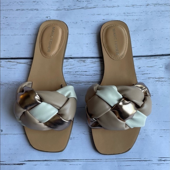 Marc Fisher Shoes - NWOT Marc Fisher Boiler Natural Sandals Size 6